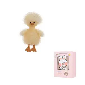 Плюшевая игрушка Ah Duck Cute Frizzy Duck Dolls высотой 45 см CHONGRONGLIANYU, желтый