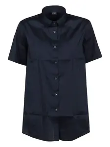 Рубашка с короткими рукавами и застежкой на пуговицы Fay, синий