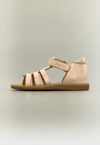 Сандалии с ремешками цвета мака Pom D'Api, Cuivre