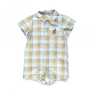 Комбинезон с коротким рукавом в клетку «Покопоко/футбол» Branshes, цвет Blue