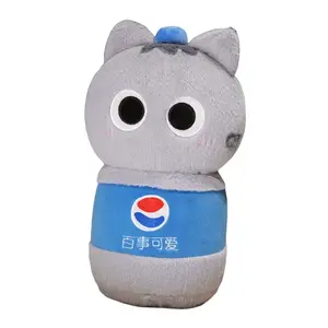 Плюшевая кукла с превращением в котенка 40см высота DIAIWAI, серый