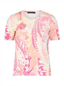 Базовая рубашка с принтом в розово-желтых тонах Betty Barclay