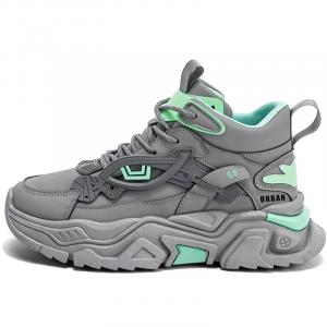 URBAN AUTHENTIC Антискользящие износостойкие массивные кроссовки мужские высокие серые, цвет Gray