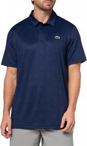 Lacoste мужская поло для гольфа Regular Fit с защитой от ультрафиолета, Navy Blue/Navy Blue/France Blue
