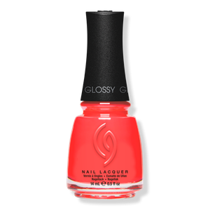 Лак для ногтей Mega Pigment, кремовые теплые тона China Glaze, Sun-Set The Mood (neon coral pink)