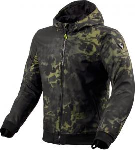 Мотоциклетная куртка REV'IT! Saros WB Urban Sport для мужчин (Black/Dark Green - X-Large)