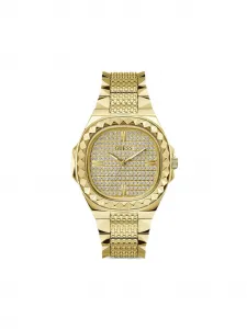 Наручные часы 42 мм с заклепками Guess Usa, золотой