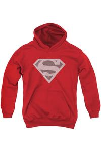 Супермен Слон Щит молодежная толстовка с капюшоном Gildan, красный
