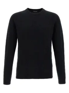 Кашемировый свитер с круглым вырезом Roberto Collina, черный
