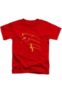 Футболка с коротким рукавом DC Comics Flash Min для детей Gildan, красный