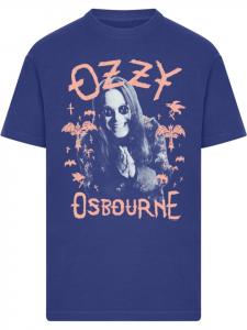 Футболка Ozzy Osbourne Pink Bat T-Shirt синего цвета Merchcode