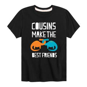Футболка Cousins ​​Best Friends для мальчиков 8–20 лет с рисунком Licensed Character, черный