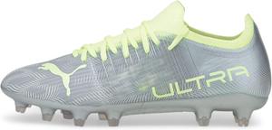 Футбольные бутсы PUMA Women's Ultra 3.4 Firm для игры на искусственном газоне, Diamond Silver-Fizzy Light, размер 6