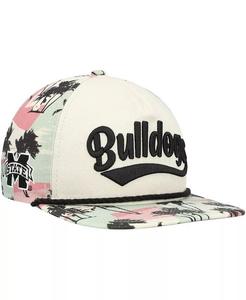Мужская кремовая кепка Snapback для гольфиста Mississippi State Bulldogs High Tide Golfer New Era
