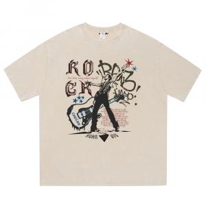 Футболка с коротким рукавом Unisex HUANQIU, бежевый