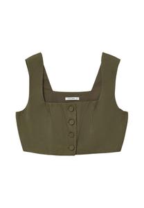 Топ Camicetta Calliope, темно-зеленый