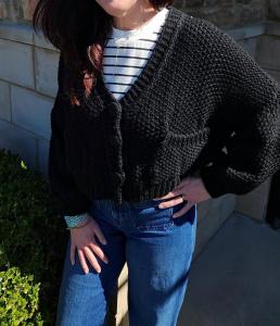 Кардиган Snuggle Up цвета древесного угля Scandal Italy, цвет charcoal