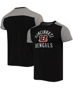 Мужская черно-серая футболка Cincinnati Bengals Field Goal Slub Majestic, черный