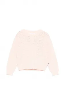 Кардиган Goldie в открытой вязаной технике Molo, розовый