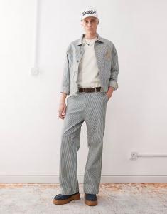 Джинсы в тонкую полоску, мешковатые, многоцветные New Era