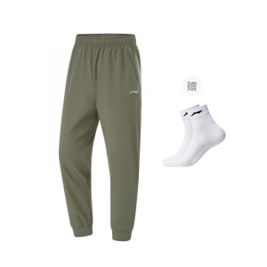 Li-Ning Fitness Series вязаные спортивные штаны мужские Army Canvas Green