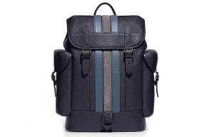 COACH Кожаный рюкзак Hitch Tubas унисекс полуночно-черный разноцветный