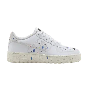 Кроссовки Nike Air Force 1 LV8 3 GS 'Paint Splatter - White', белый