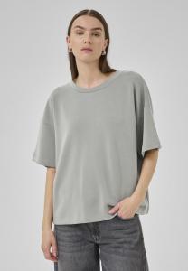 Футболка My Essential Wardrobe HELLE EMB BOXY, Moon Mist/Grey
