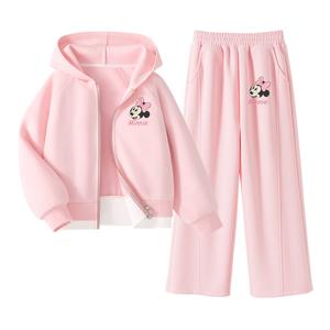 Детская повседневная спортивная одежда Disney, розовый