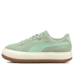 Кроссовки suede mayu sneakers 'green cream white' Puma, зеленый