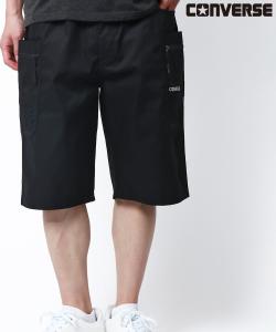 Мужские брюки-карго CONVERSE, однотонные, с логотипом One Point.