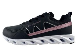 Кроссовки женские с низким верхом, черный/золотой 361°