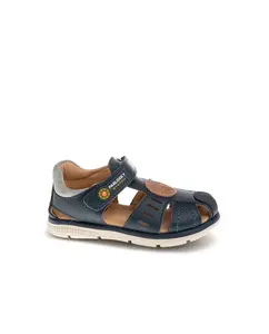 Детские сандалии из кожи с липучкой Pablosky, синий