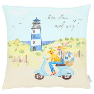 Декоративная подушка Apelt 6745, смешанная ткань - синий