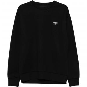 Толстовка с треугольным логотипом PRADA, черный