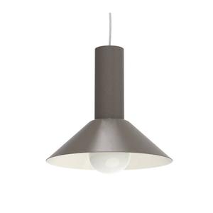 Подвесной светильник Lumicom Vera, глянцевый лавово-серый - белый - 25 x 23 x 25 см