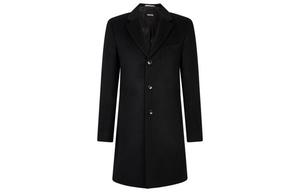 HUGO BOSS Черное мужское пальто, Black