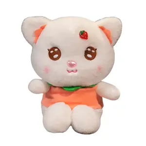 Мягкая и милая плюшевая кукла с фруктовым котенком, высота 23 см Fluffy bear