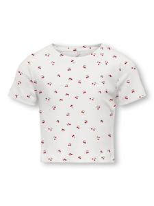 KIDS ONLY Футболка KOGBELLA LIFE AOP S/S TOP JRS в цвете «облачный танцор» (вишня)