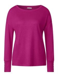 Лонгслив Street One Langarmshirt, цвет bright cozy pink