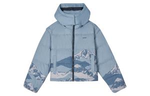 Levis Женская синяя пуховая куртка