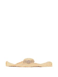 Шляпа из рафии Roger Vivier, нейтральный