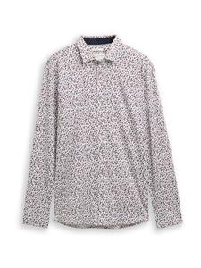 Рубашка Slim Fit на пуговицах TOM TAILOR, белый