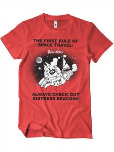 Футболка красного цвета Rick and Morty