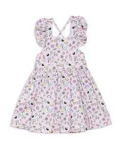 Платье для девочек с рюшами на рукавах "90's Toys" - для малышек и подростков Worthy Threads, розовый