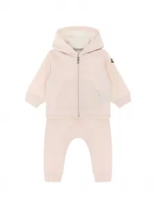 Спортивный костюм с капюшоном Moncler Enfant, розовый