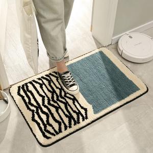 Katifia Ковер 45х70 см для прихожей/ванной, нескользящий, зеленый