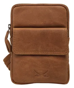 Сумка Sansibar "ZANZIBAR SYLT", натуральная кожа, цвет Cognac