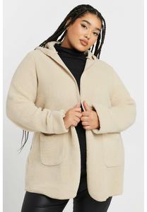 Зимнее пальто HOODED Yours Clothing, молочный