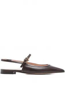 Туфли с острым носком и пряжкой Gianvito Rossi, красный